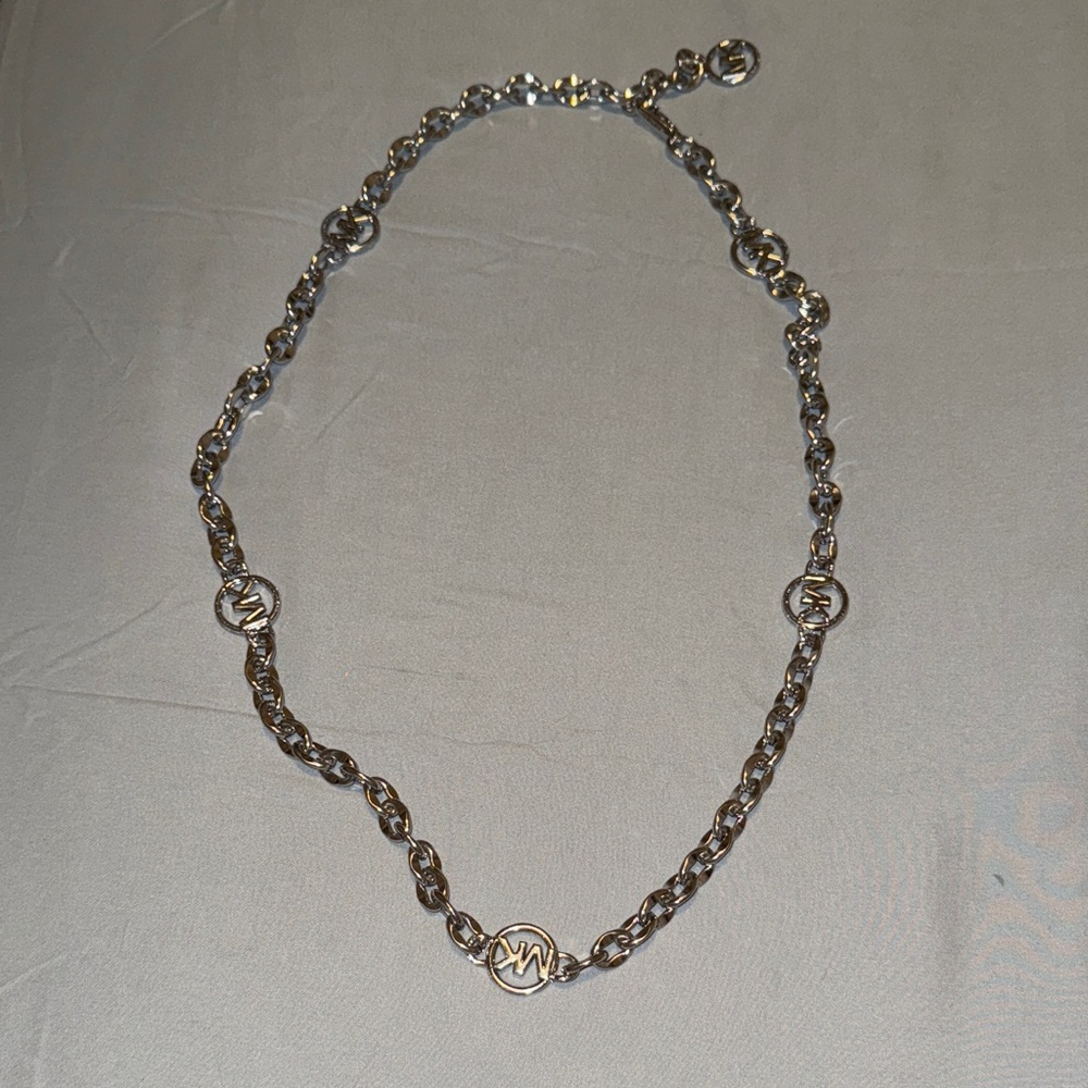 Michael Kors Silver Chain Link Belt